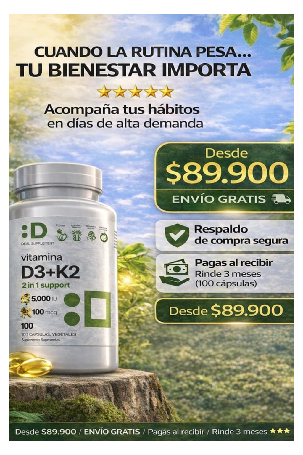 Vitamina D3+K2