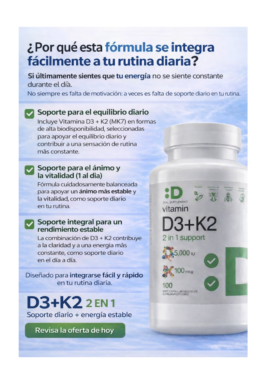 Vitamina D3+K2